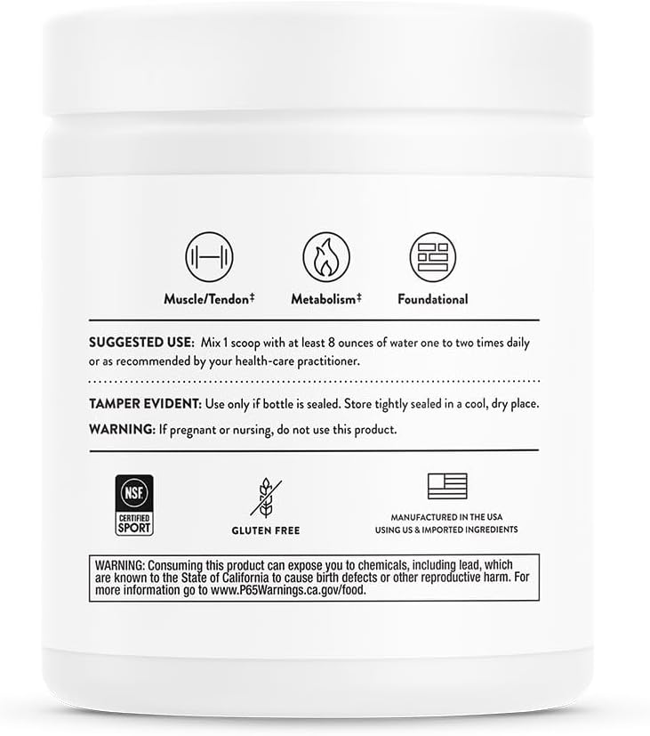 Thorne Amino Complex - Clinically-Validated EAA and BCAA Powder for Pre or Post-Workout - Promotes Lean Muscle Mass and Energy Production - NSF Certified for Sport - Berry Flavor - 8 Oz - 30 Servings : Health  Household