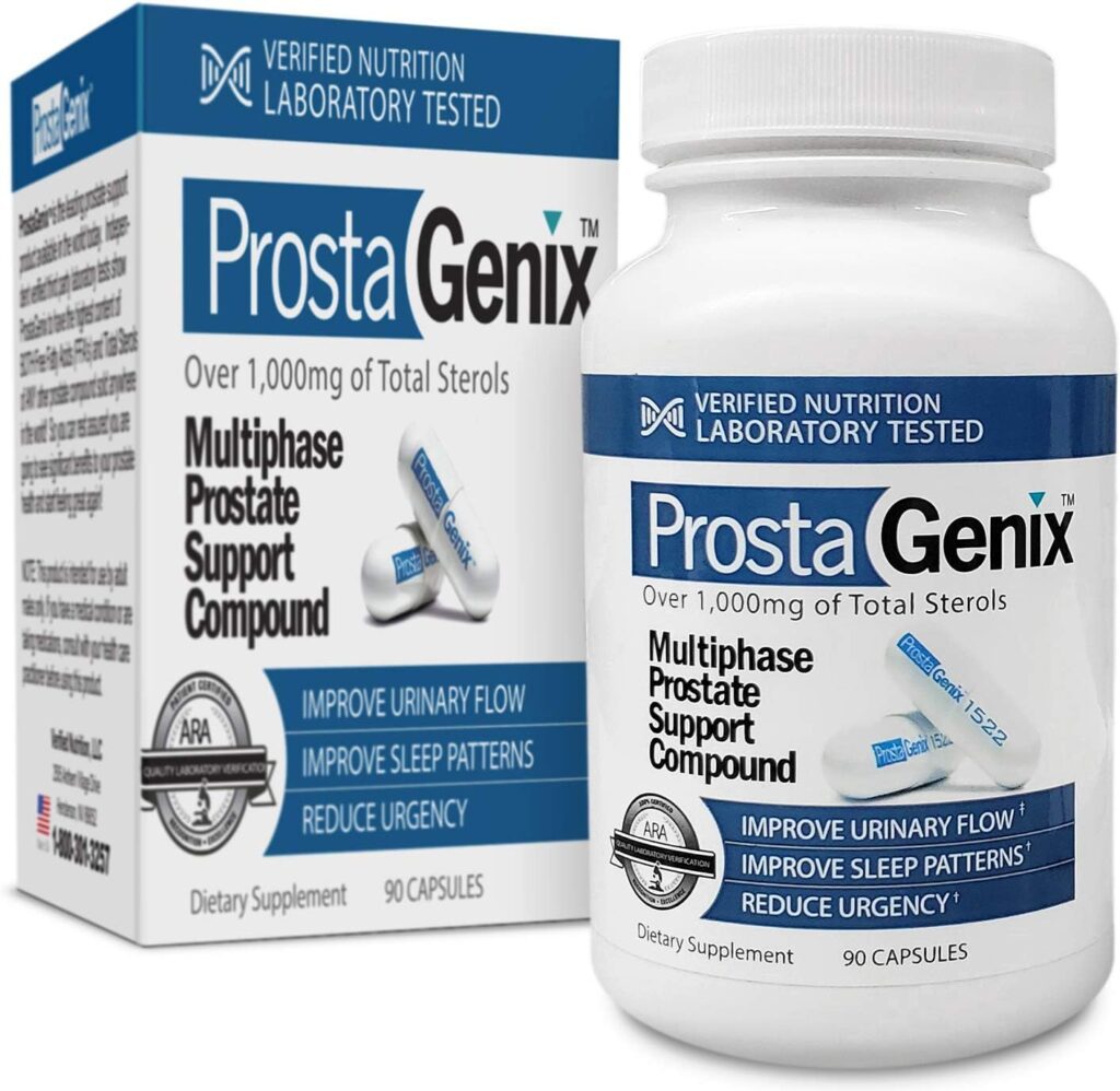 ProstaGenix Multiphase Prostate Supplement-Featured on Larry King Investigative TV Show - Over 1 Million Sold -End Nighttime Bathroom Trips, Urgency,  More. 90 Capsules