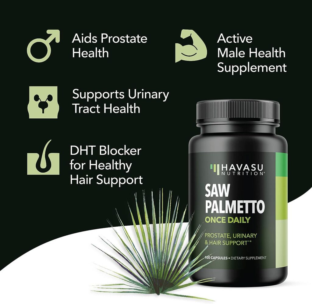 Saw Palmetto Prostate Supplements for Men to Extenze Youth  Reduce Prostate Inflammation | DHT Blocker Hair Growth for Men to Reduce Balding  Hair Thinning | Over 3 Month Supply Mens Prostate Health